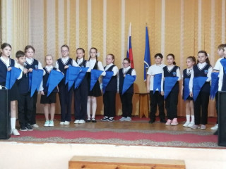 церемония приема новых членов районной детской общественной организации им. Ю.А. Гагарина - фото - 3
