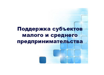 муниципальные меры поддержек субъектов малого и среднего предпринимательства - фото - 1