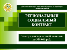 социальный контракт в 2024 году. Что нового в Смоленской области - фото - 1