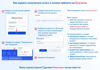 как оценить полученную услугу в личном кабинете на Госуслугах - фото - 1