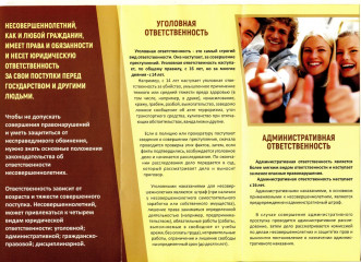 несовершеннолетние могут привлекаться к четырём видам юридической ответственности - фото - 2