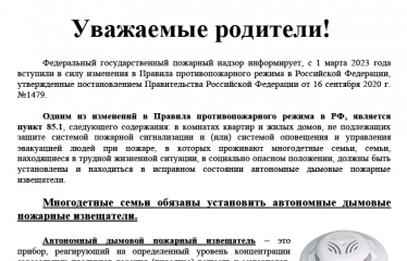 многодетные семьи обязаны устанавливать автономные дымовые извещаители - фото - 1