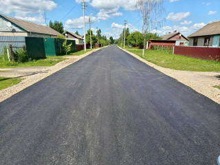 в селе Темкино идет ремонт улицы Дзержинского - фото - 1